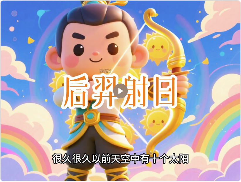 儿童卡通神话故事视频 工作流封面